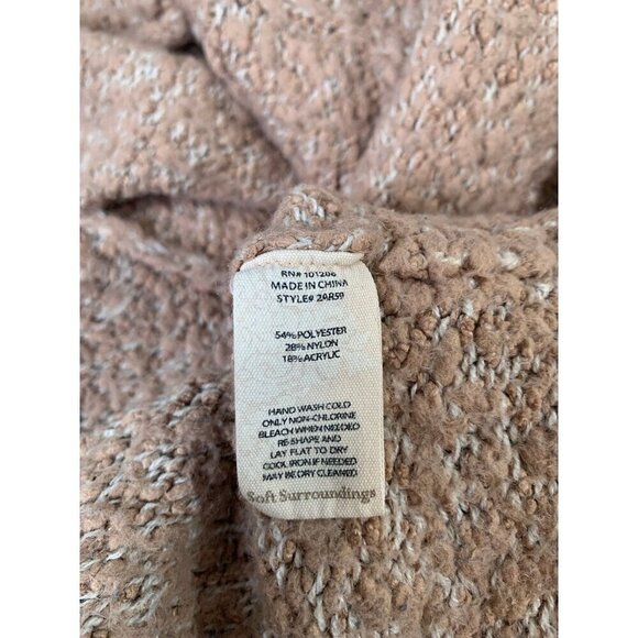 Soft Surroundings big fluffy warm cozy tunic open front cardigan sweater - Picture 8 of 8